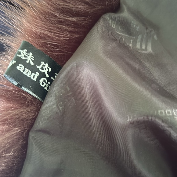 Faux Fur Neck Wrap brown evening dressy one size - Picture 7 of 12